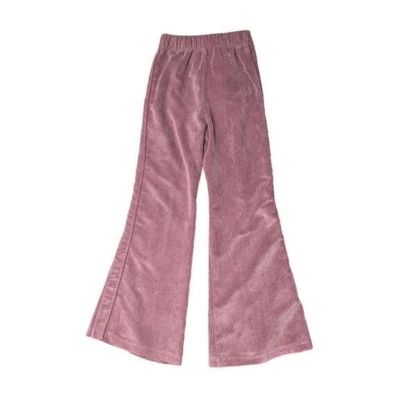 NICE Urban Outfitters BDG High Rise Josie Corduroy Flare Pants Pink Wide Leg SIZ - Picture 3 of 9